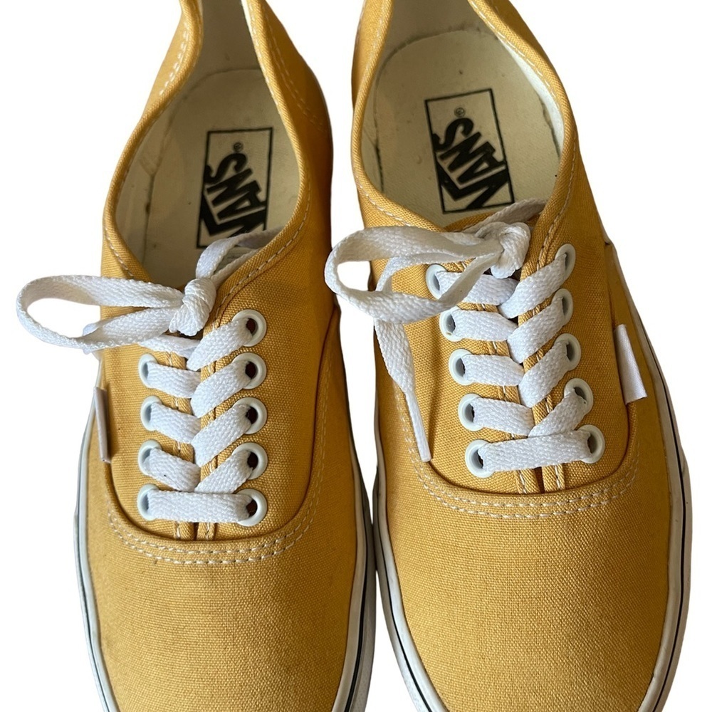 Vans authentic yellow sneakers canvas low top